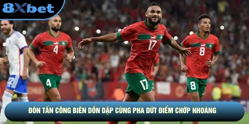 Đòn tấn công biên dồn dập cùng pha dứt điểm chớp nhoáng